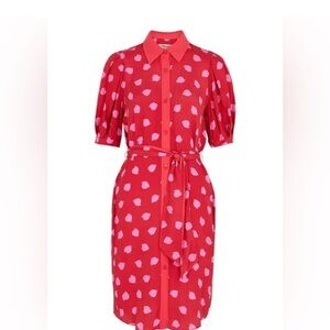 DIANE VON FURSTENBERG 
Amanda Printed Crepe De Chine Shirt Dress